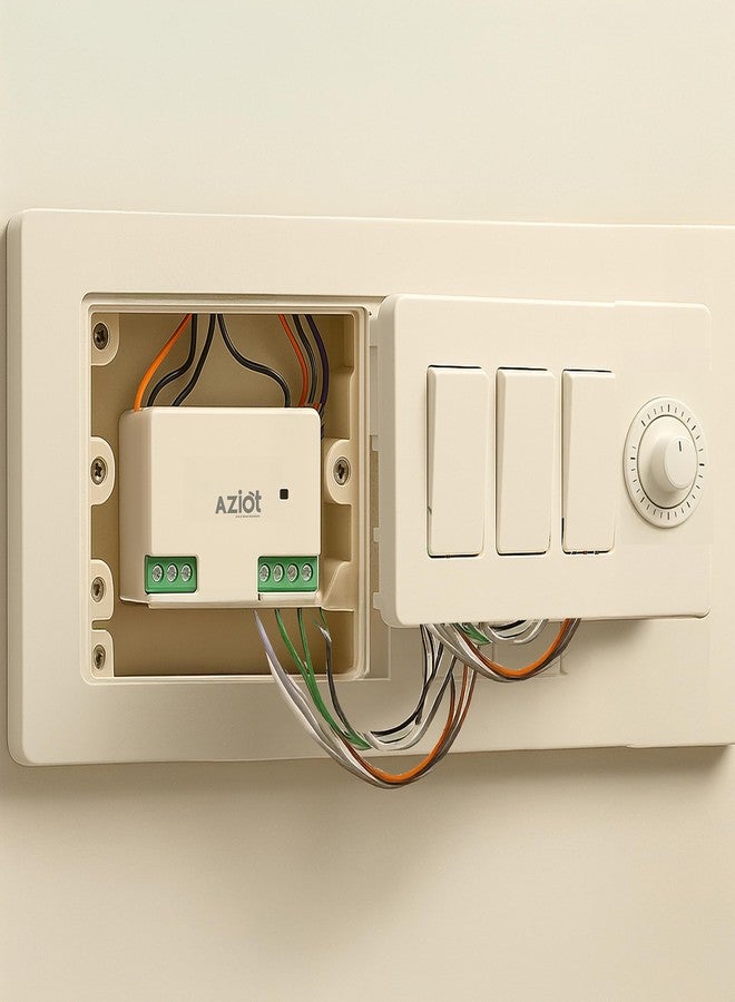 AZIOT 3+1 Fan Smart Switch - WiFi/Bluetooth Communication - Made in India - Timer Function - Works with Google Home and Amazon Alexa… (3+1 Node) - Image 2
